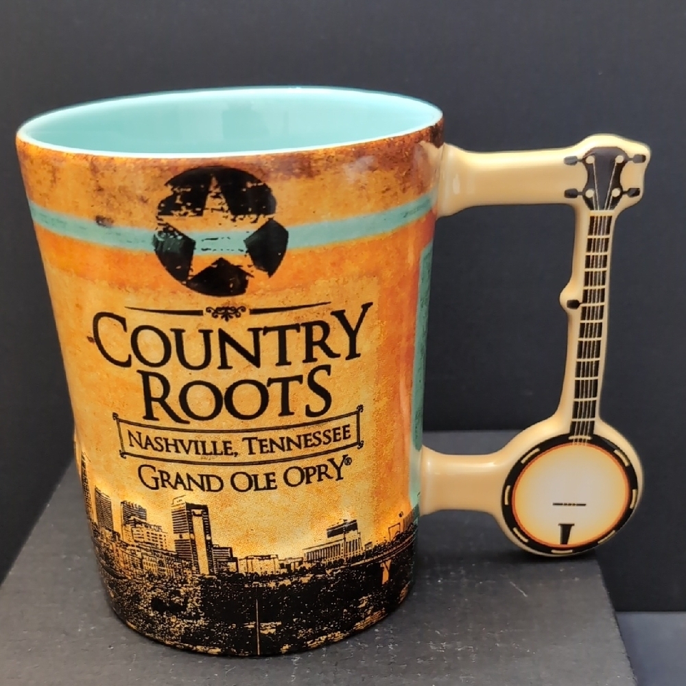 Country Roots Tennessee Grand Ole Opry Souvenir Coffee Mug.